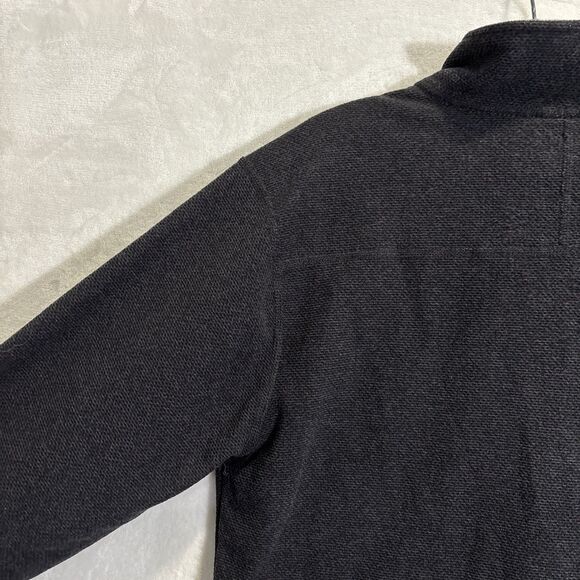 The North Face Men's Textured Cap Rock Fleece 1/4 Zip Pullover Black Medium - Picture 8 of 15